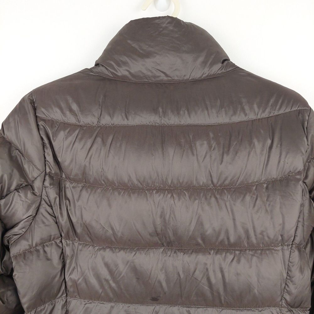 Uniqlo Dark Brown Ultra Light Down Jacket Coat Size Small Approx UK 8 - Picture 8 of 16